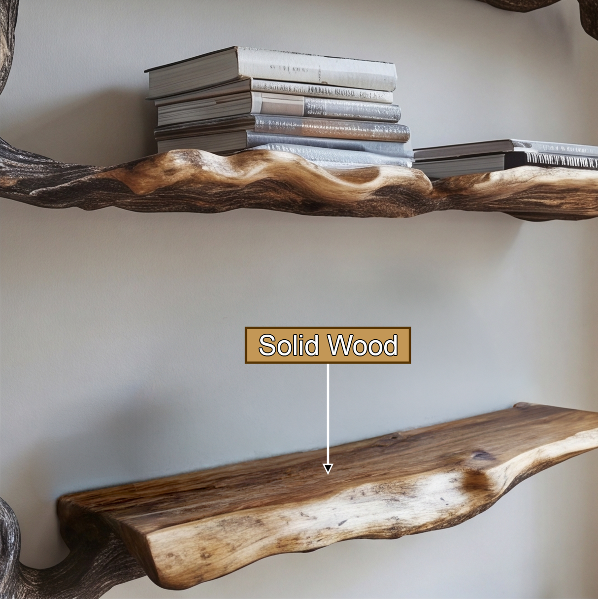 Driftgrove Handcrafted Solid Wood Tree Bookshelf