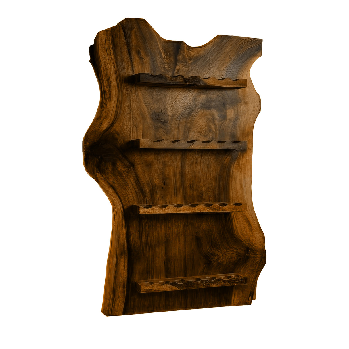 Driftmoor Handcrafted Solid Wood Floating Wine Rack