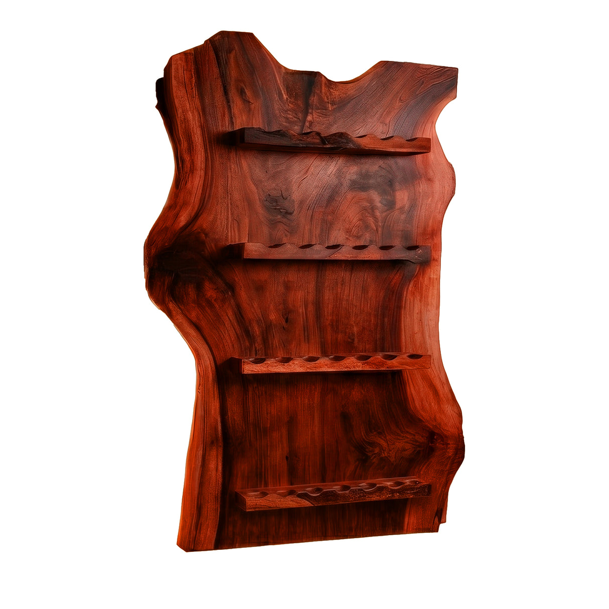 Driftmoor Handcrafted Solid Wood Floating Wine Rack