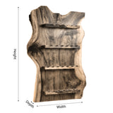 Driftmoor Handcrafted Solid Wood Floating Wine Rack