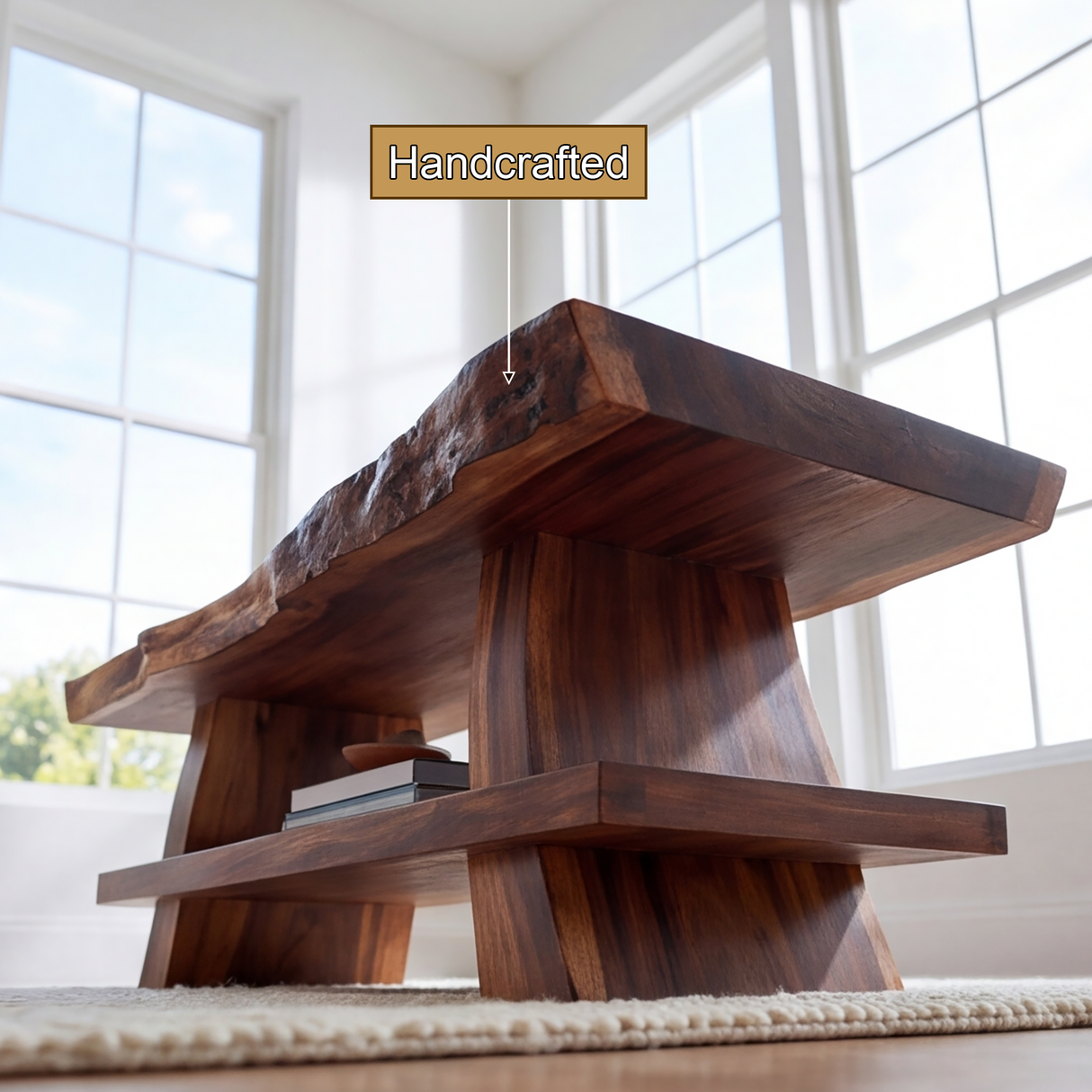 Driftmoor Live Edge Solid Wood Coffee Table SPA120364 - Timberustic Coffee Table