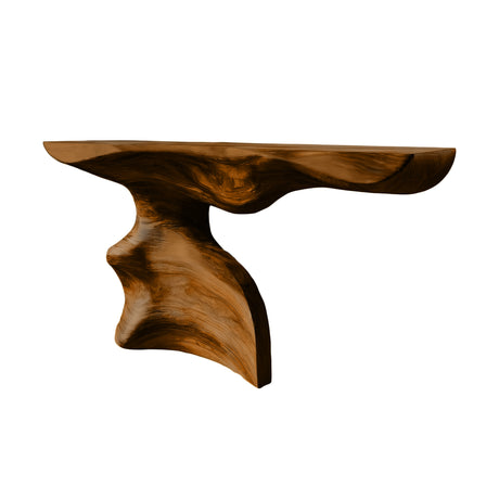 Driftmoor Sculpted Solid Wood Console Table Brown - Timberustic Console Table