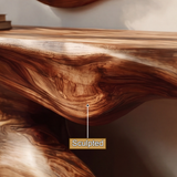 Driftmoor Sculpted Solid Wood Console Table