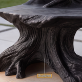 Driftmoor Sculpted Solid Wood Outdoor Bench - Timberustic Bench