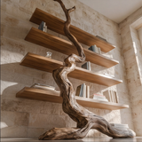 Driftroot Handcrafted Solid Wood Tree Bookshelf - Timberustic Tree Bookshelf