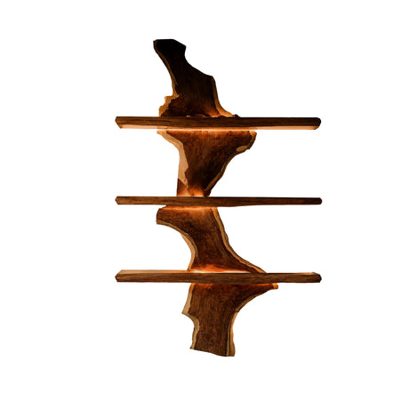 Driftwood Edge Floating Wine Rack