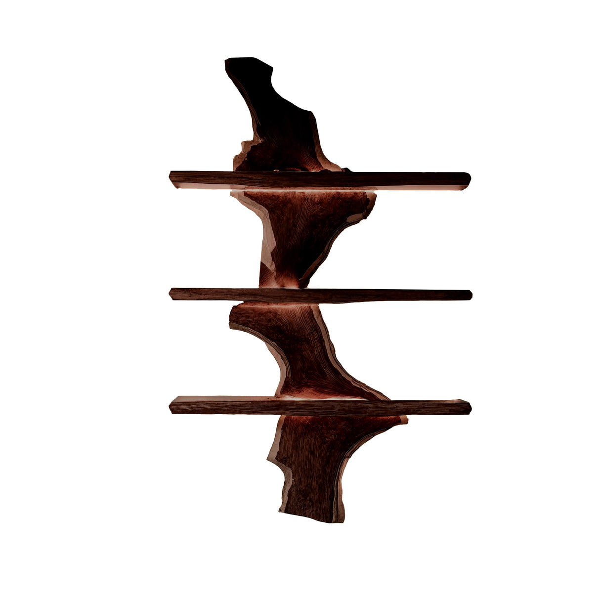 Driftwood Edge Floating Wine Rack