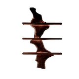 Driftwood Edge Floating Wine Rack