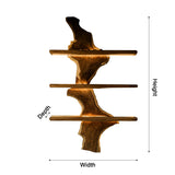 Driftwood Edge Floating Wine Rack