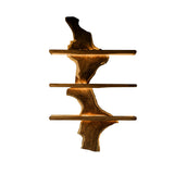 Driftwood Edge Floating Wine Rack