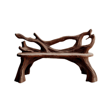 Driftwood Grove Handcrafted Live Edge Outdoor Bench Dark Walnut - Timberustic Bench