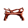 Driftwood Grove Handcrafted Live Edge Outdoor Bench Mahogany - Timberustic Bench