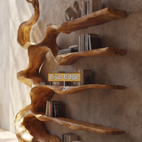 Driftwyn Sculpted Solid Wood Tree Bookshelf - Timberustic Tree Bookshelf