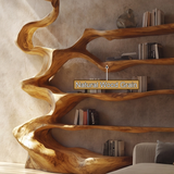 Driftwyn Sculpted Solid Wood Tree Bookshelf - Timberustic Tree Bookshelf