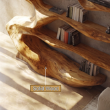 Driftwyn Sculpted Solid Wood Tree Bookshelf - Timberustic Tree Bookshelf