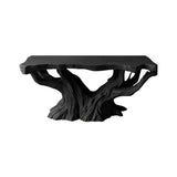 Druvane Rootform Sculpted Solid Wood Freestanding Bathroom Vanity Black - Timberustic Freestanding Bathroom Vanity