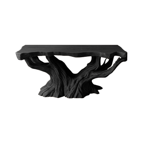 Druvane Rootform Sculpted Solid Wood Freestanding Bathroom Vanity Black - Timberustic Freestanding Bathroom Vanity