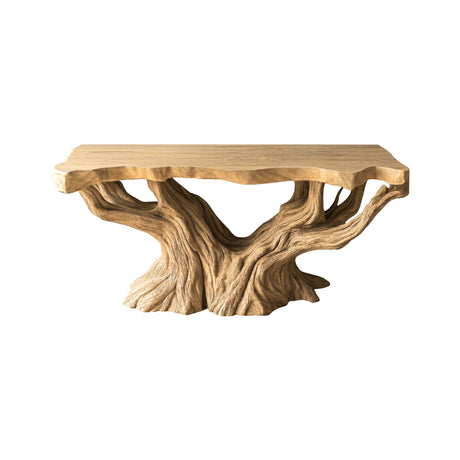 Druvane Rootform Sculpted Solid Wood Freestanding Bathroom Vanity Natural Oak - Timberustic Freestanding Bathroom Vanity
