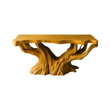 Druvane Rootform Sculpted Solid Wood Freestanding Bathroom Vanity Teak - Timberustic Freestanding Bathroom Vanity