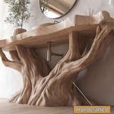 Druvane Rootform Sculpted Solid Wood Freestanding Bathroom Vanity - Timberustic Freestanding Bathroom Vanity
