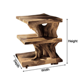 Earthgrain Live Edge Bedside Table - Timberustic Bedside Table