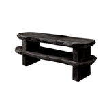 Earthline Live Edge Solid Wood Shoe Rack Black - Timberustic Shoe Rack