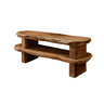 Earthline Live Edge Solid Wood Shoe Rack Brown - Timberustic Shoe Rack