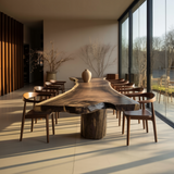 Earthspan Live Edge Solid Wood Dining Table