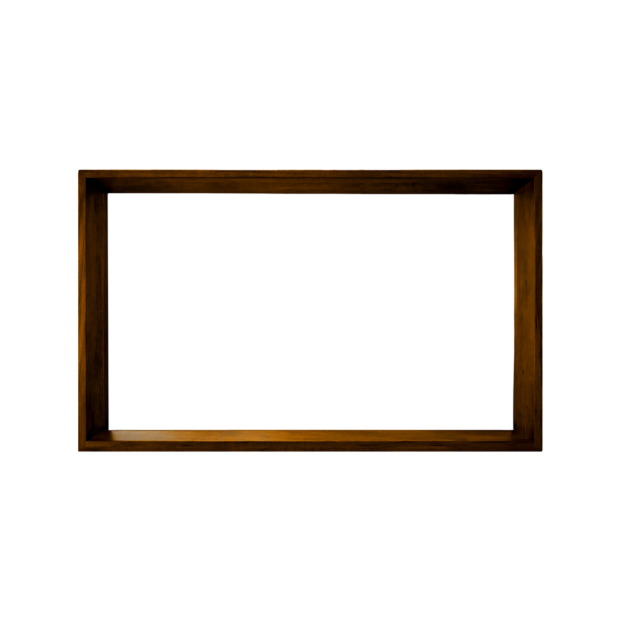 Echra Modern Japandi Handcrafted Solid Wood Mirror Frame Brown - Timberustic Mirror