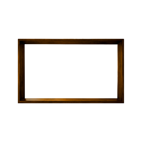 Echra Modern Japandi Handcrafted Solid Wood Mirror Frame Brown - Timberustic Mirror