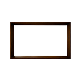 Echra Modern Japandi Handcrafted Solid Wood Mirror Frame Dark Walnut - Timberustic Mirror