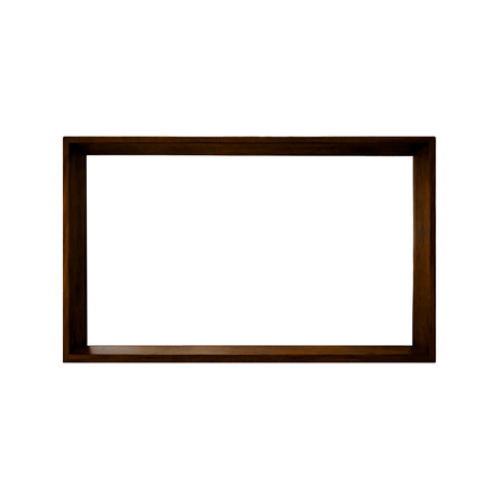 Echra Modern Japandi Handcrafted Solid Wood Mirror Frame Dark Walnut - Timberustic Mirror