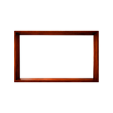 Echra Modern Japandi Handcrafted Solid Wood Mirror Frame Mahogany - Timberustic Mirror