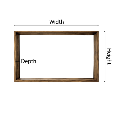 Echra Modern Japandi Handcrafted Solid Wood Mirror Frame - Timberustic Mirror