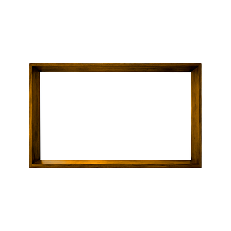 Echra Modern Japandi Handcrafted Solid Wood Mirror Frame Teak - Timberustic Mirror