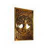 Eirwyn Solid Wood Sculpted Wall Art Teak - Timberustic Wall Art