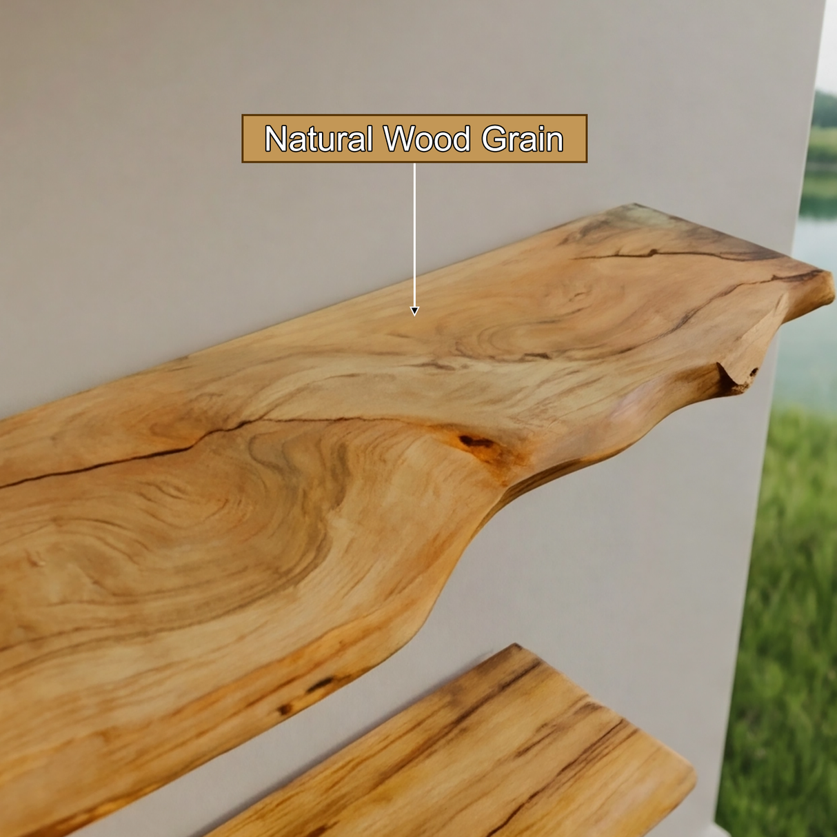 Elara Organic Modern Solid Wood Tree Bookshelf - Timberustic Tree Bookshelf