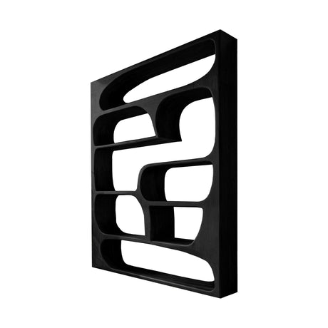 Elara Sculptural Organic Solid Wood Bookshelf