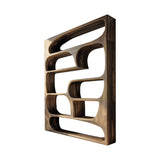 Elara Sculptural Organic Solid Wood Bookshelf