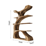 Elara Treeform Solid Wood Bookshelf