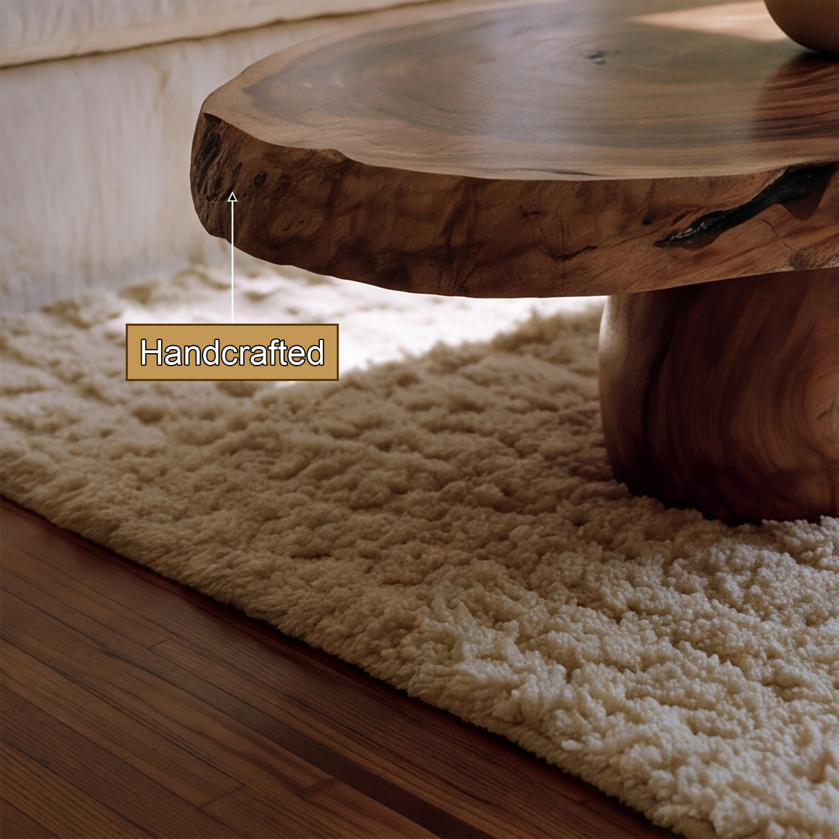 Elaric Live Edge Solid Wood Coffee Table - Timberustic Coffee Table