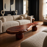 Elaric Live Edge Solid Wood Coffee Table Mahogany - Timberustic Coffee Table