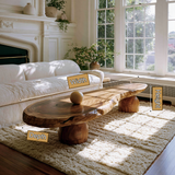 Elaric Live Edge Solid Wood Coffee Table - Timberustic Coffee Table