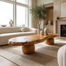 Elaric Live Edge Solid Wood Coffee Table Teak - Timberustic Coffee Table