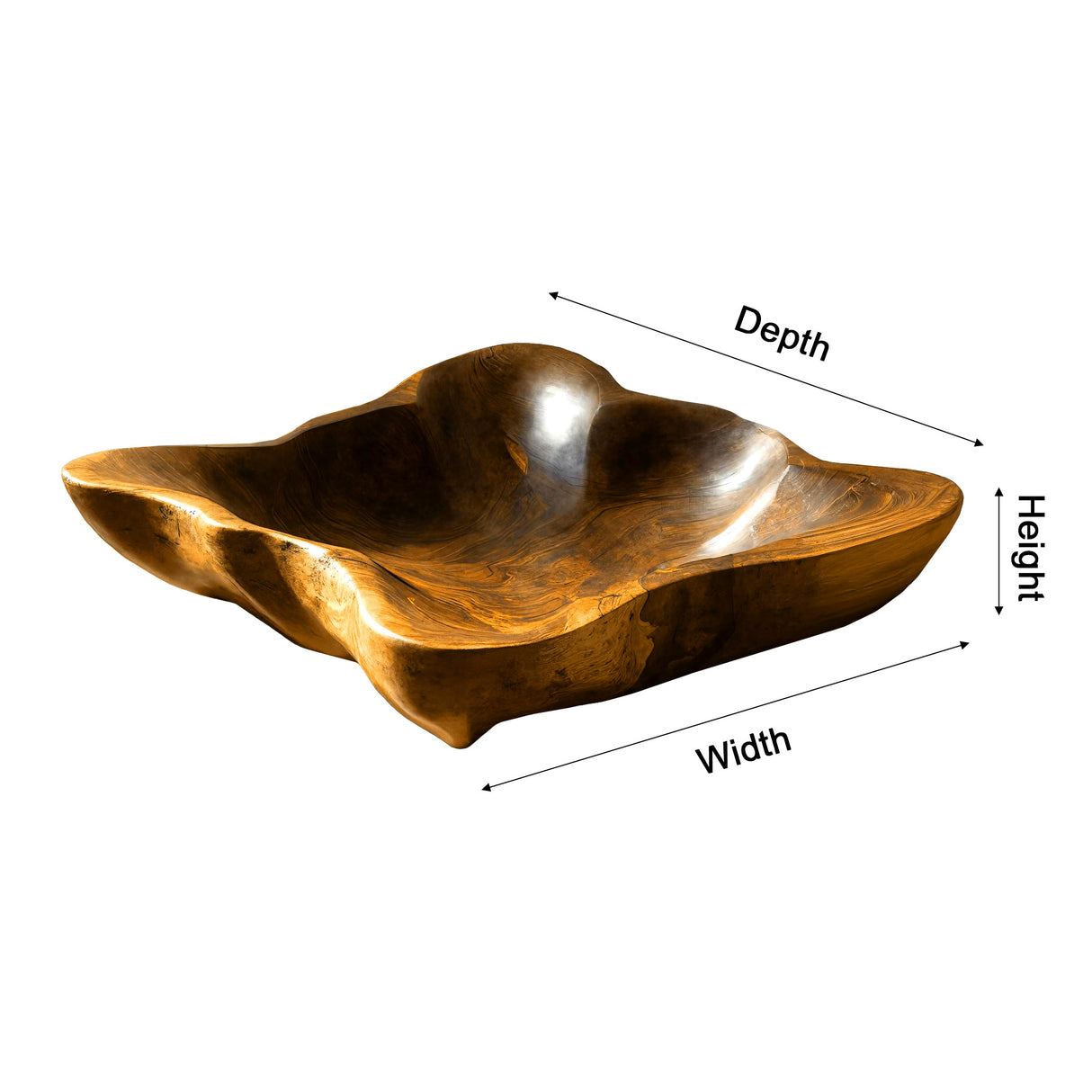 Elarin Bloom Handcrafted Solid Wood Vessel Sink