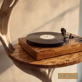 Elarion Handcrafted Solid Wood Tree Record Player Stand SPA912834
