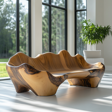 Elarion Sculpted Solid Wood Sofa - Timberustic Sofa