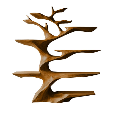 Elarion Sculptural Tree Wine Rack Brown - Timberustic Tree Wine Rack
