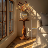 Elarion Solid Wood Pedestal Stand SPA484522 - Timberustic Pedestal Stand