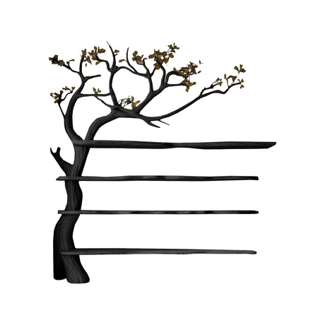 Elaris Branch Solid Wood Tree Bookshelf